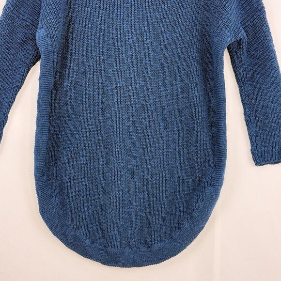 Express Women’s Size SP Blue Half Zip Knit Sweater - Picture 6 of 16